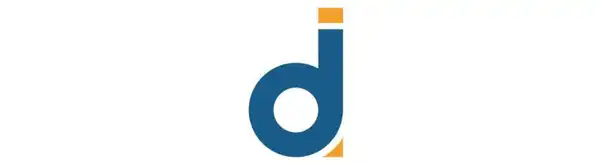 Data Ideology logo featuring a stylized lowercase blue "d" with orange accent blocks on a white background, representing data analytics, artificial intelligence, and business intelligence.